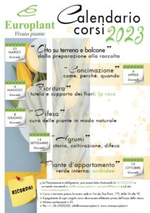 Calendario dei Corsi 2023